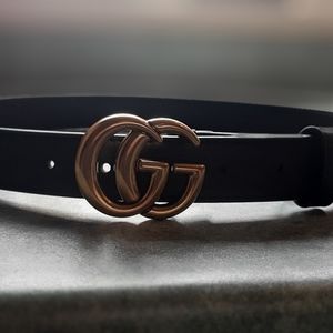 Marmont-style 1" black belt